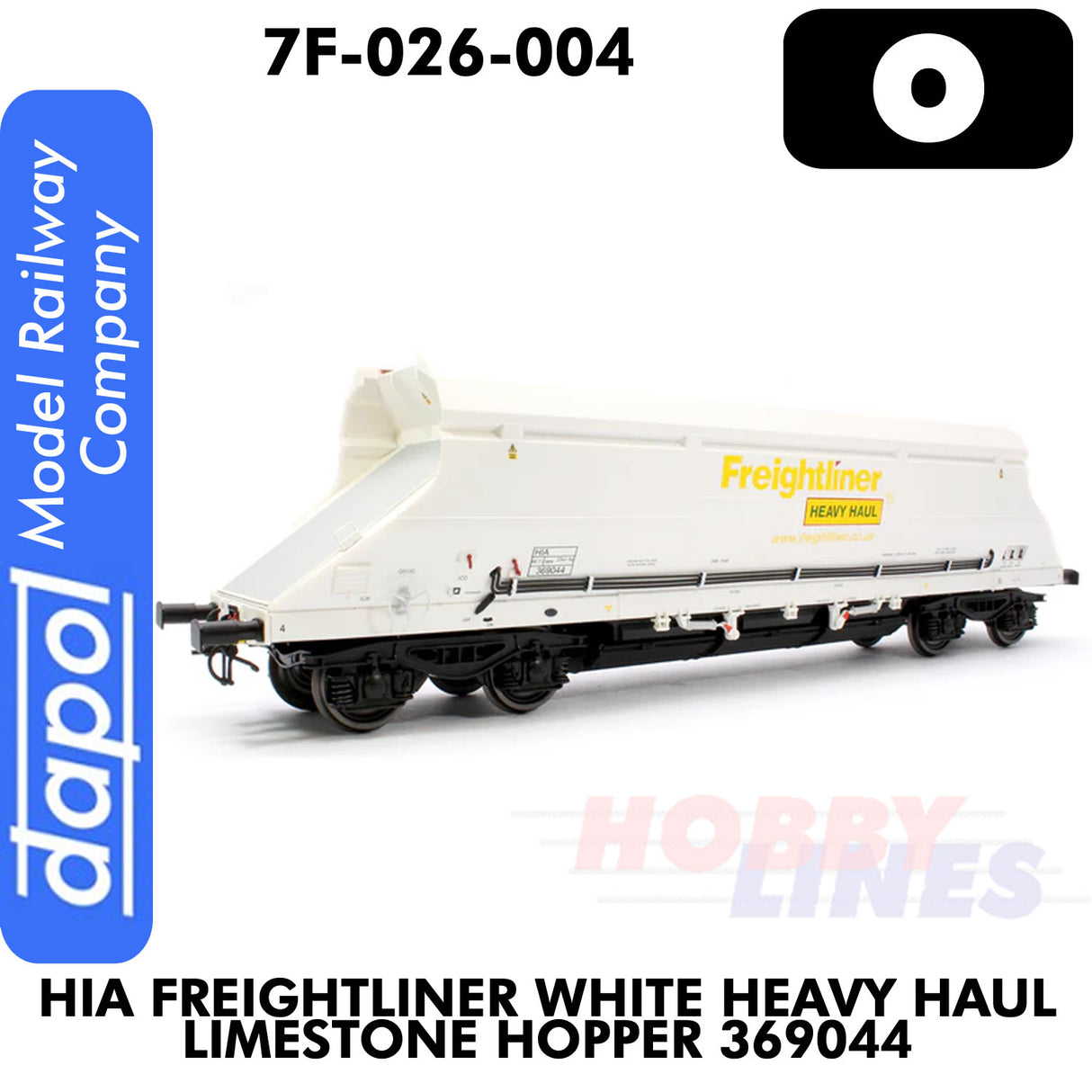 HIA Freightliner White Heavy Haul Limestone Hopper 369044 | Dapol | 7F-026-004