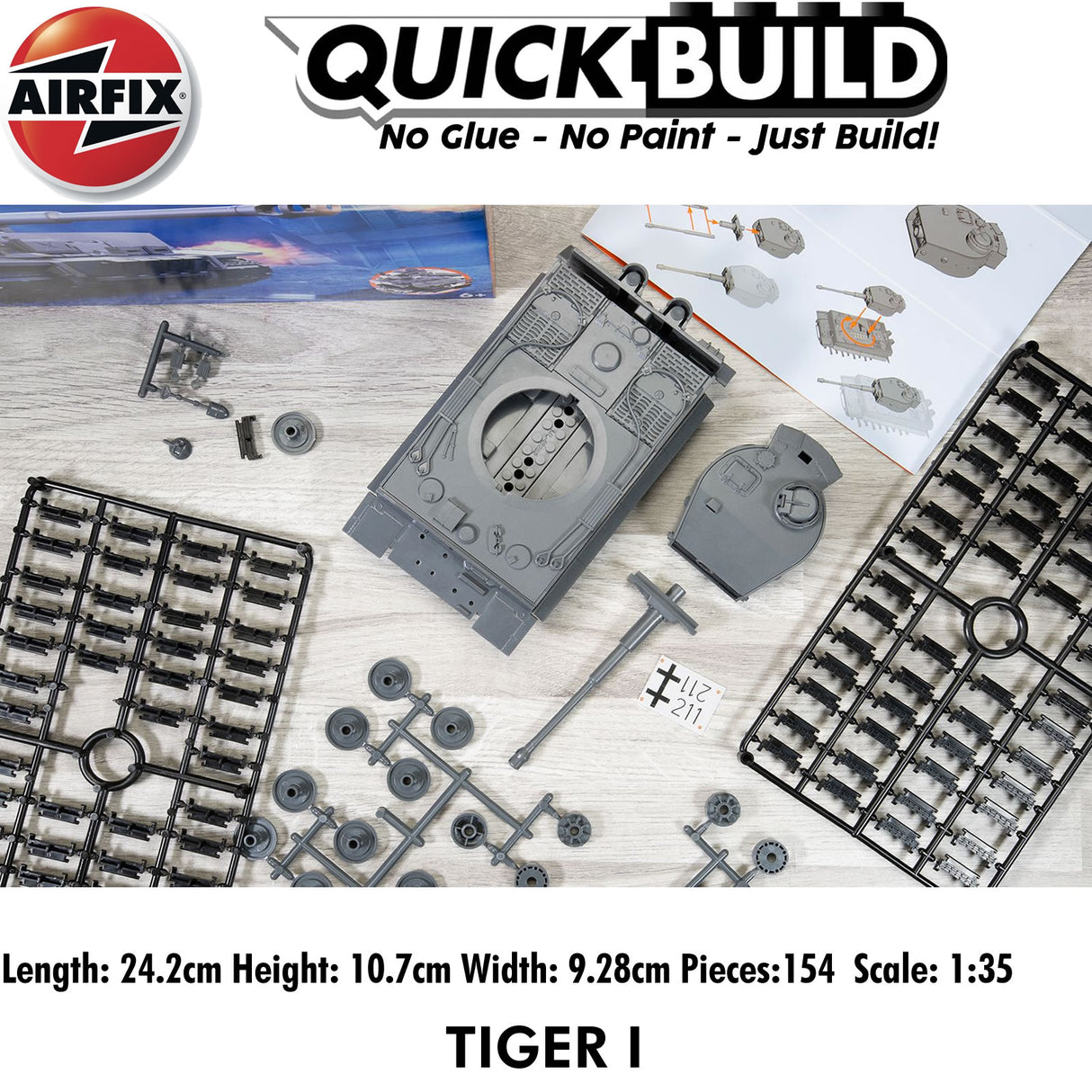 Tiger I Tank - Model Kit | Airfix | J6041