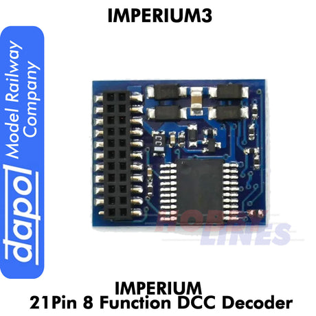 Imperium3 21 Pin 8 Function DCC  DECODER Imperium 3 Dapol Model Railway