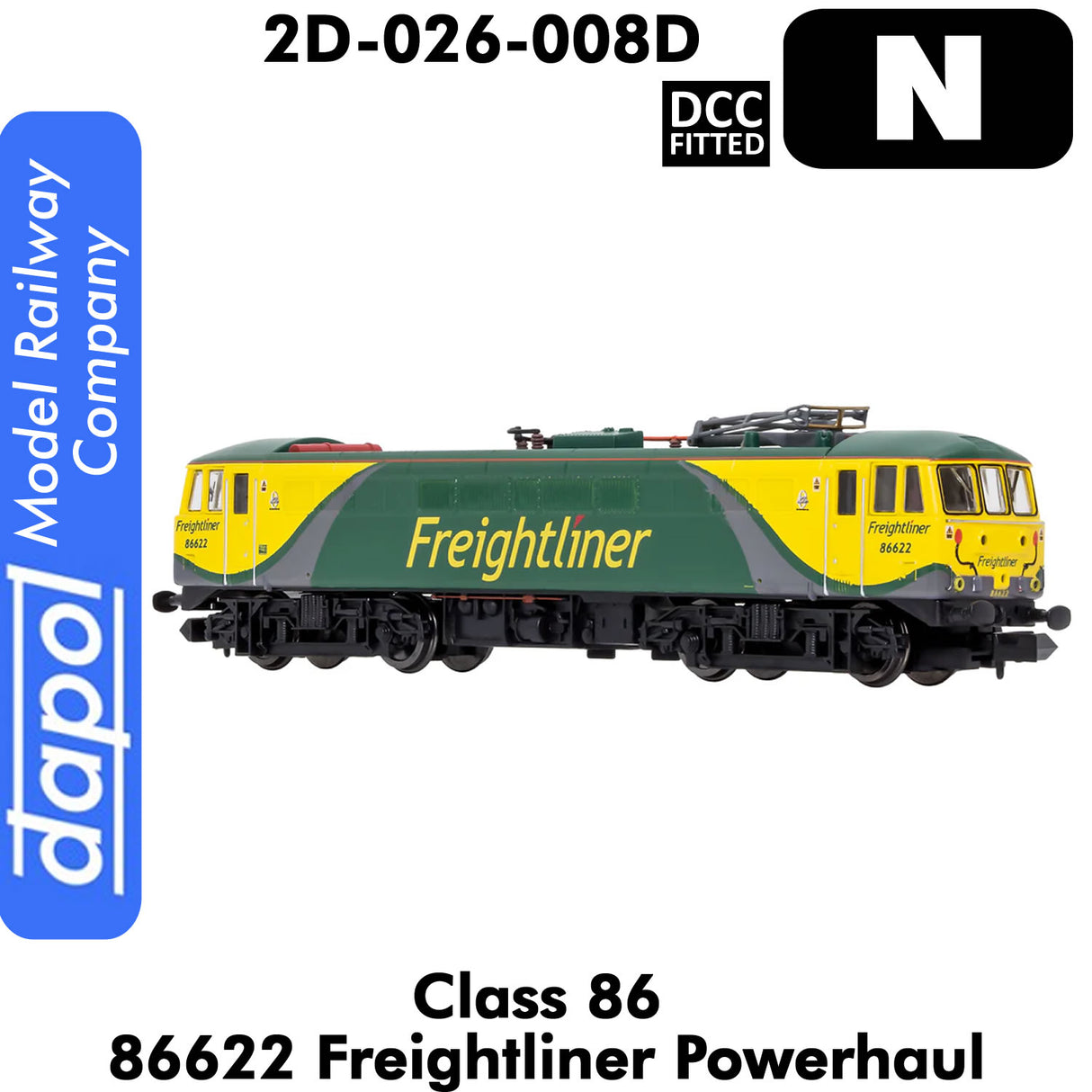 Class 86 - 86622 Freightliner Powerhaul | Dapol |2D-026-008D