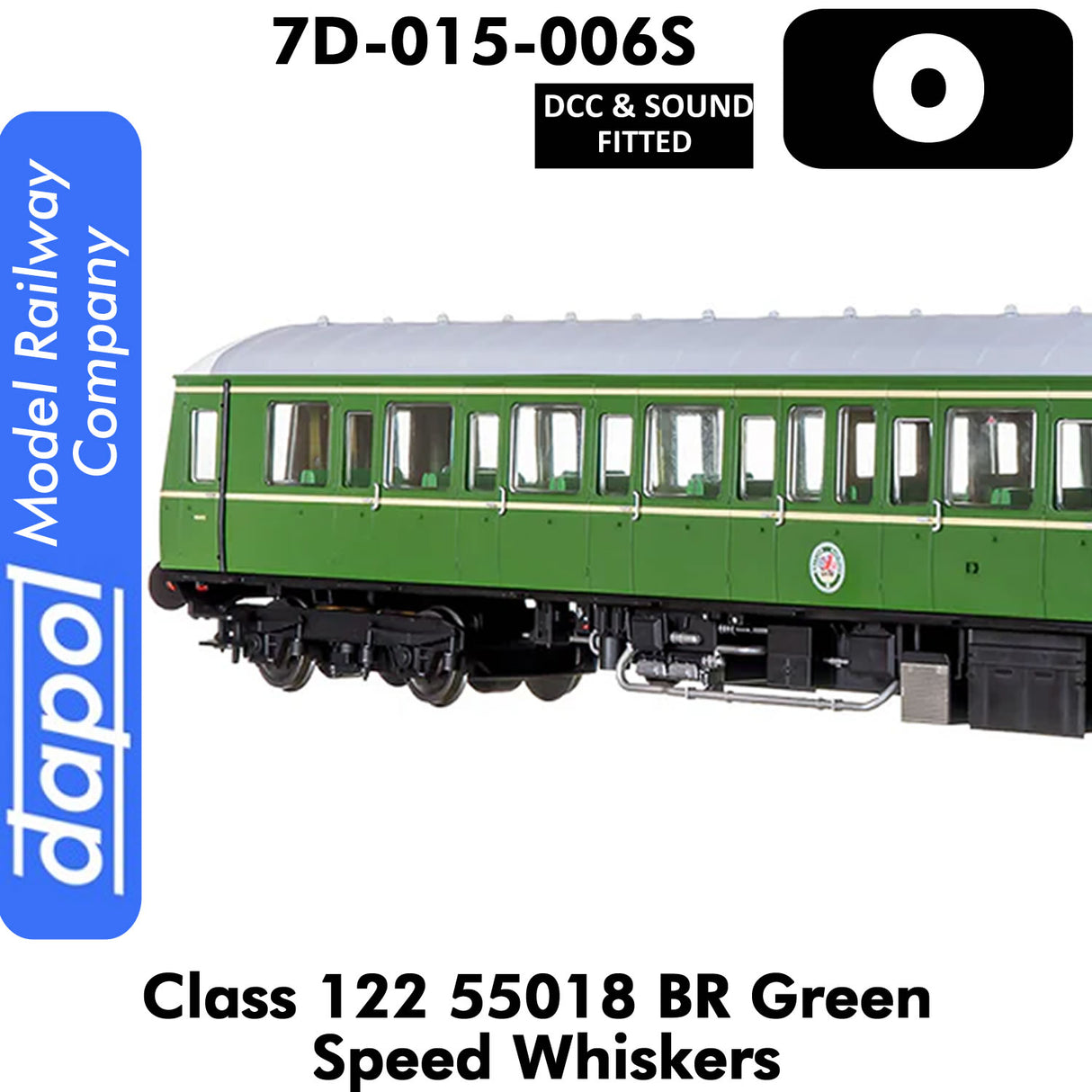 Class 122 55018 BR - Green Speed Whiskers |  Dapol | 7D-015-006S