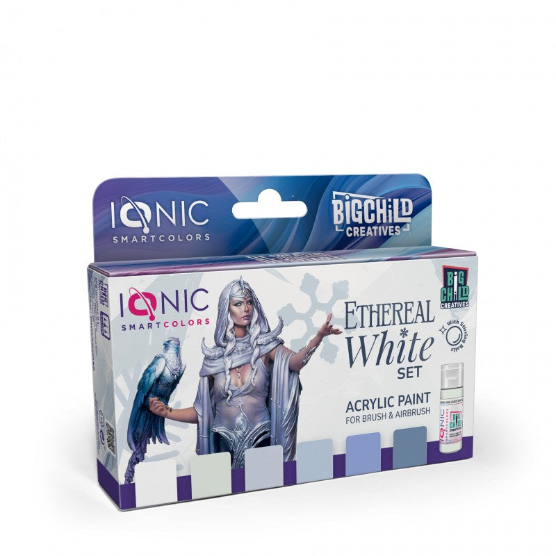 IONIC ETHEREAL WHITE SET Colours Acrylic Paint - 6 jars 20ml | Ionic | IONIC0503