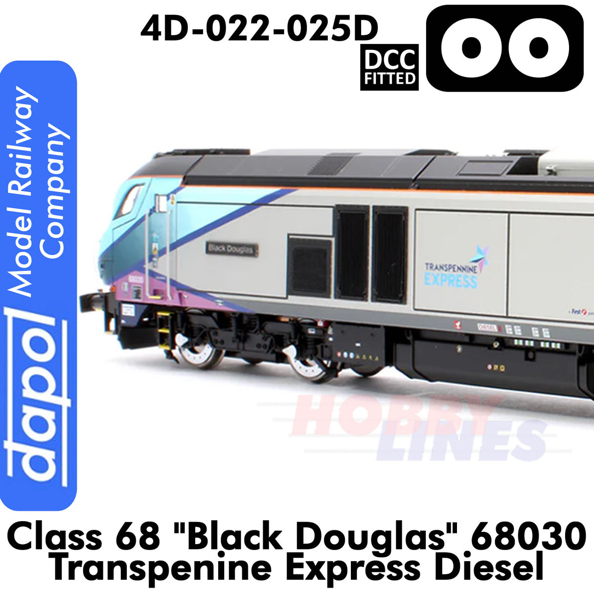 Class 68 - Black Douglas 68030 Transpenine Express | Dapol | 4D-022-027D