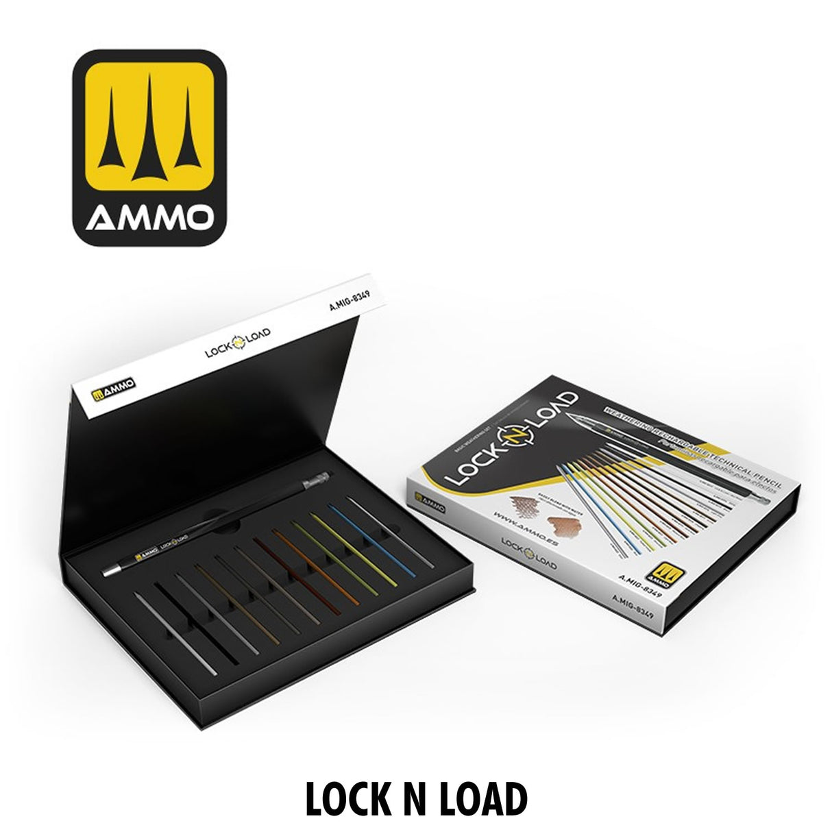 LOCK N LOAD Weathering Rechargable Technical Mechanical Pencil | Ammo by Mig Jimenez