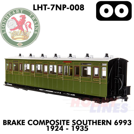 Brake Composite Southern 6993 1924-1935 - DCC Ready  | Lionheart Trains |  LHT-7NP-008