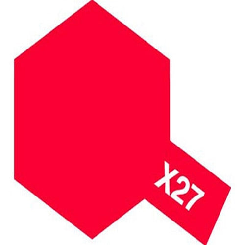 Acrylic Mini Paint - X-27 Clear Red | Tamiya | TM81527