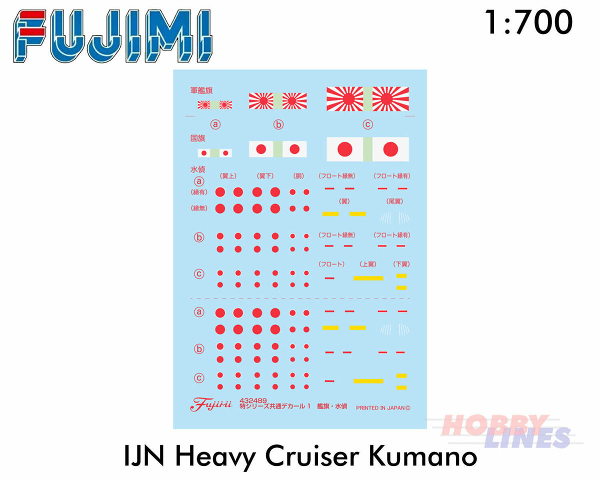 IJN Heavy Cruiser KUMANO WWII 1944 Sho Ichigo Operation 1:700 Fujimi F432496