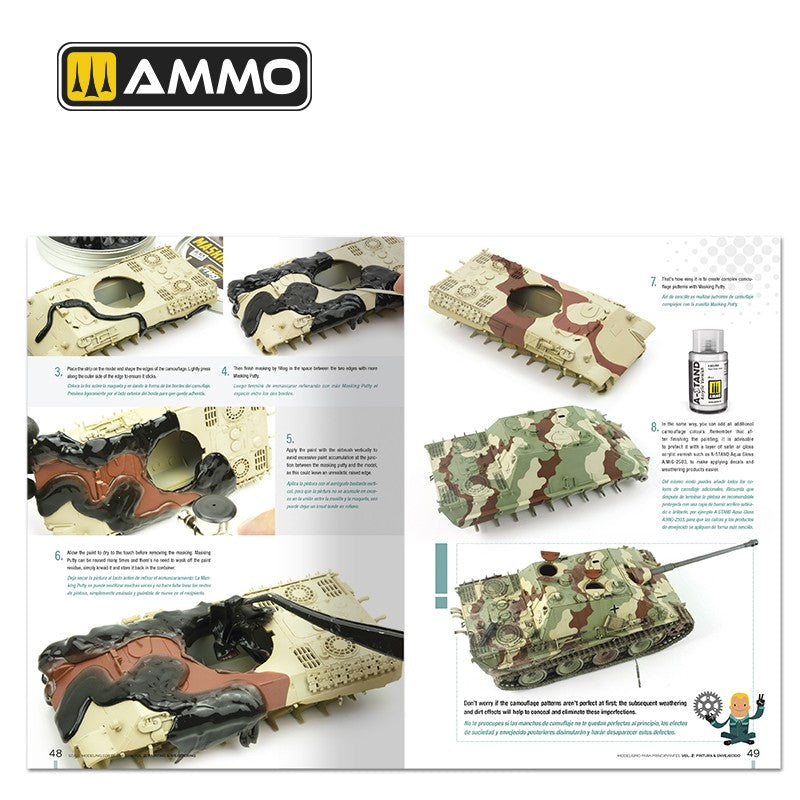 Scale Modeling for Beginners Vol. 2: Paint & Weathering (Bilingual) | Ammo by Mig Jimenez | MIG6301