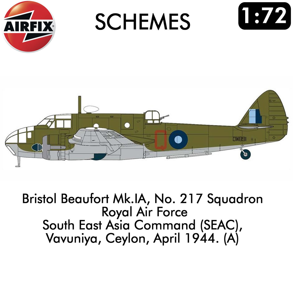 Bristol Beaufort Mk.IA - Model Kit | Airfix |  A04021A