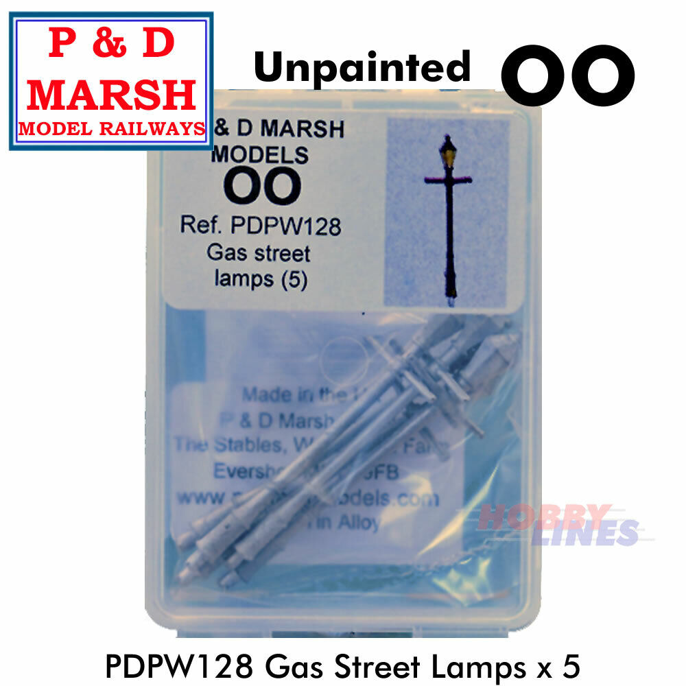 Gas Street Lamps x 5 - Unpainted | P&D Marsh | PW128