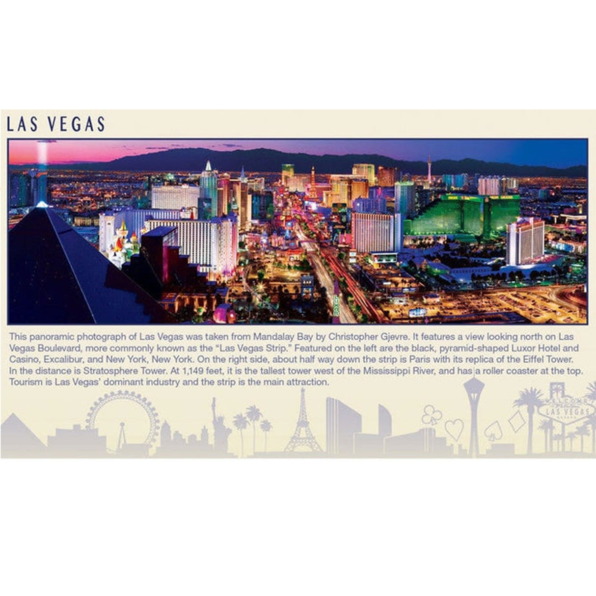 Las Vegas 1000pc Panoramic Jigsaw Puzzle | Masterpieces | 72073