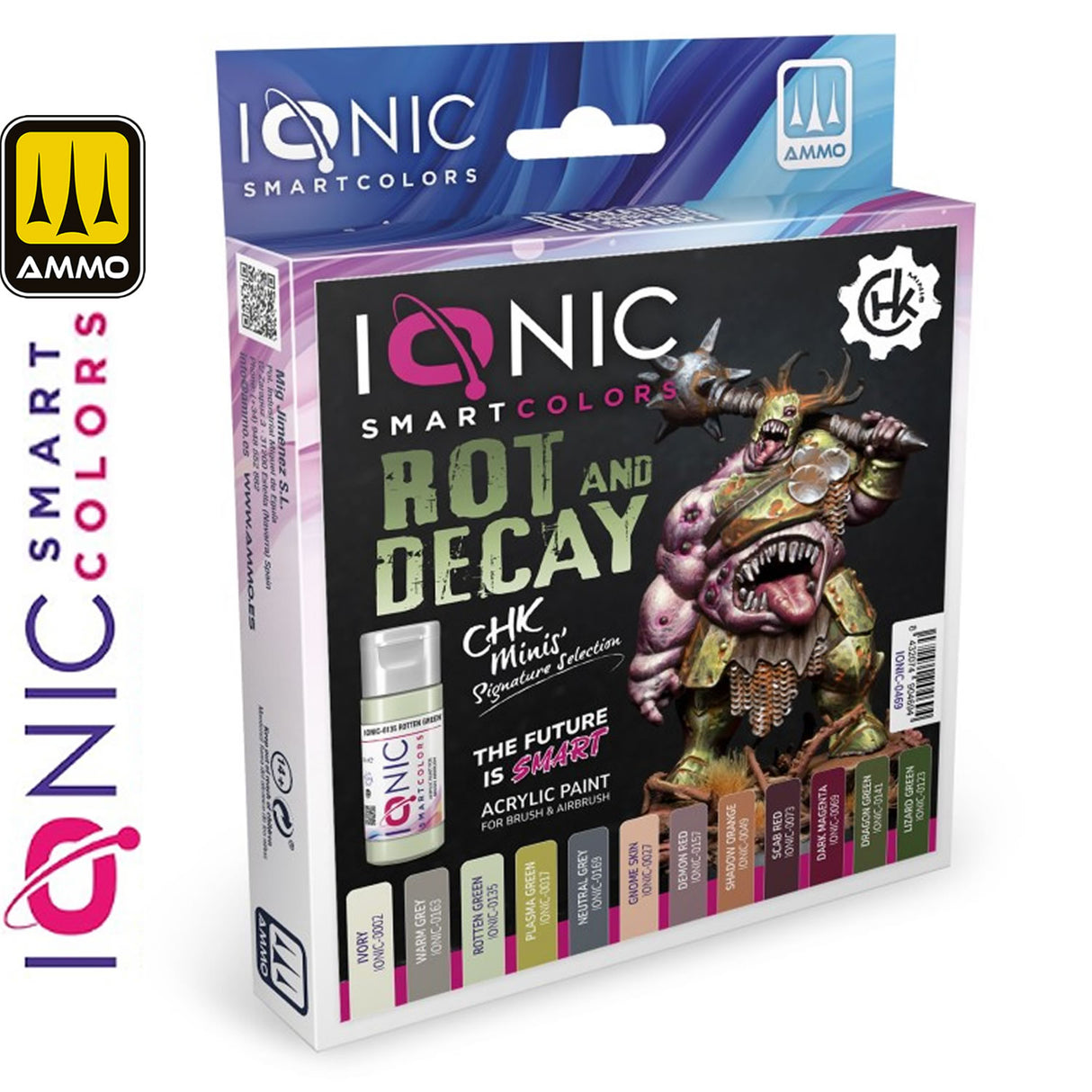 Acrylic Paint Set - 12 x 20ml Jars - Rot and Decay CHK Minis Signature Selection | IONIC | IONIC0469