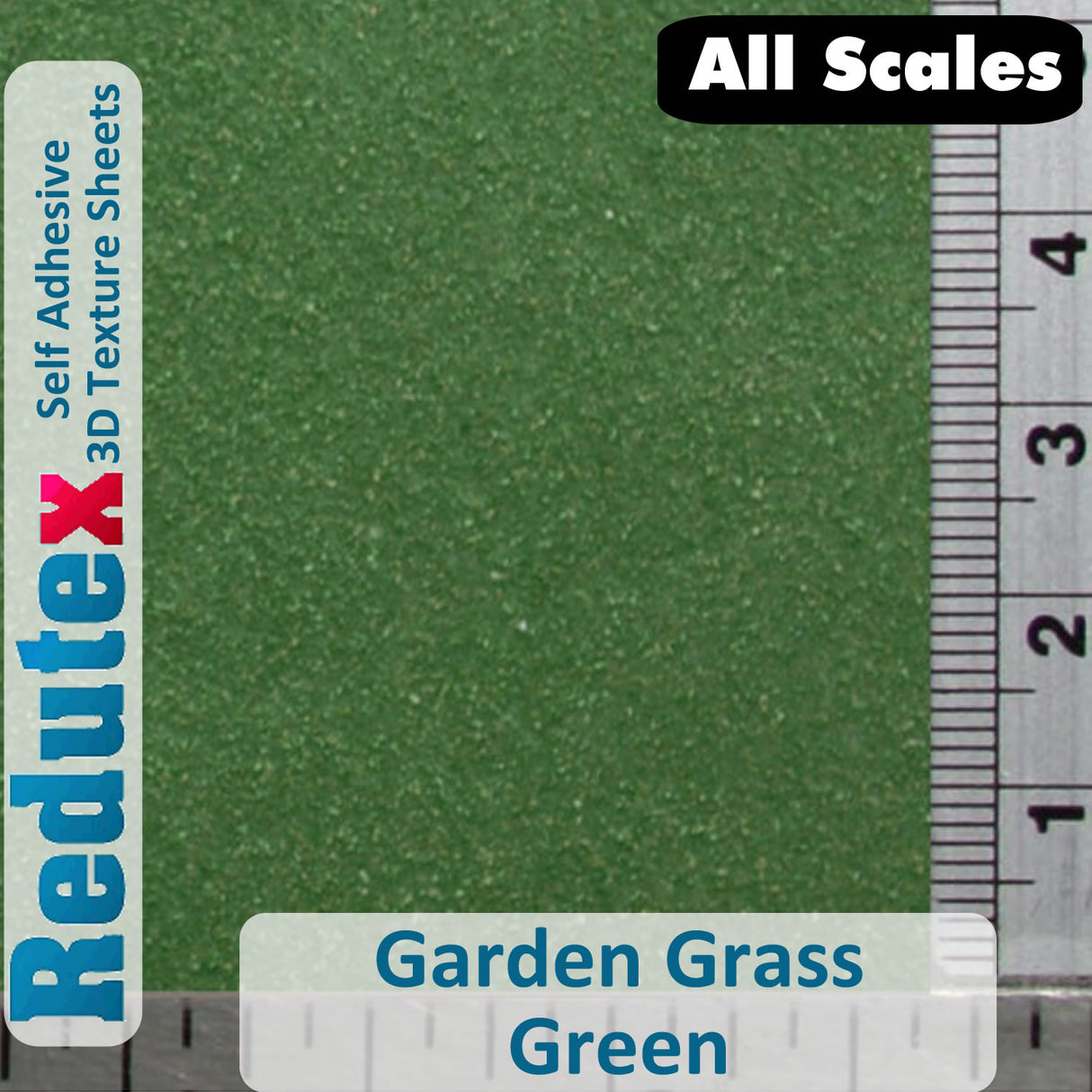 Redutex GARDEN GRASS Green ALL SCALES 3D Self Adhesive Texture Sheet 001CE212