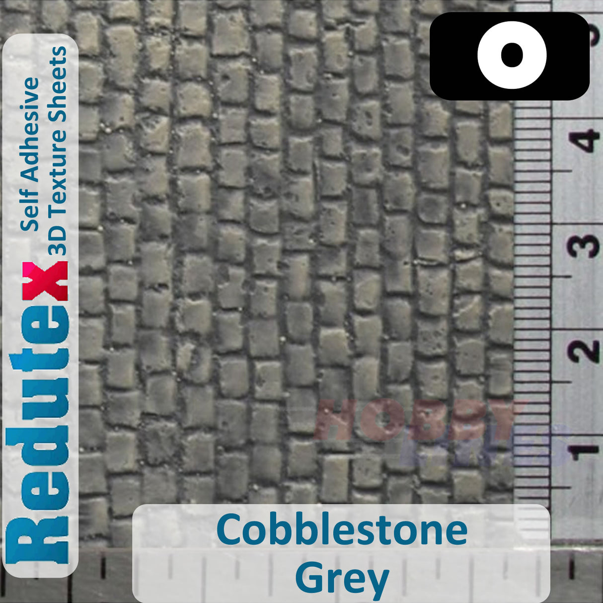 Redutex COBBLESTONE Grey O/1:43 Self Adhesive 3D Texture Sheets 043AD111