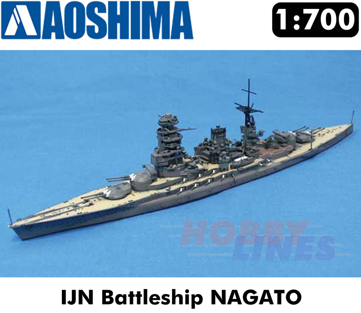 IJN Battleship NAGATO 1942 Updated Edition 1:700 scale model kit AOSHIMA 04510