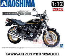 Load image into Gallery viewer, KAWASAKI ZEPHYR X Kai &#39;02 Naked 2002 Motorcycle 1:12 kit AOSHIMA 04855
