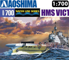 Load image into Gallery viewer, HMS Victorious Aircraft Carrier Waterline series 1:700 model kit AOSHIMA 05106
