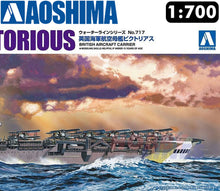 Load image into Gallery viewer, HMS Victorious Aircraft Carrier Waterline series 1:700 model kit AOSHIMA 05106

