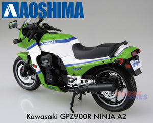 Kawasaki GPZ900R NINJA A2 Export Version 1985 motorcycle 1:12 kit Aoshima 05397