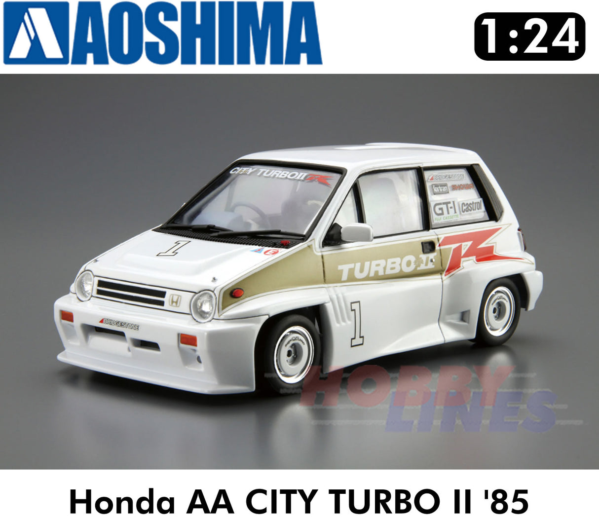 Honda AA CITY TURBO? '85 1st GenHonda Jazz 1:24 scale model kit Aoshima 05912