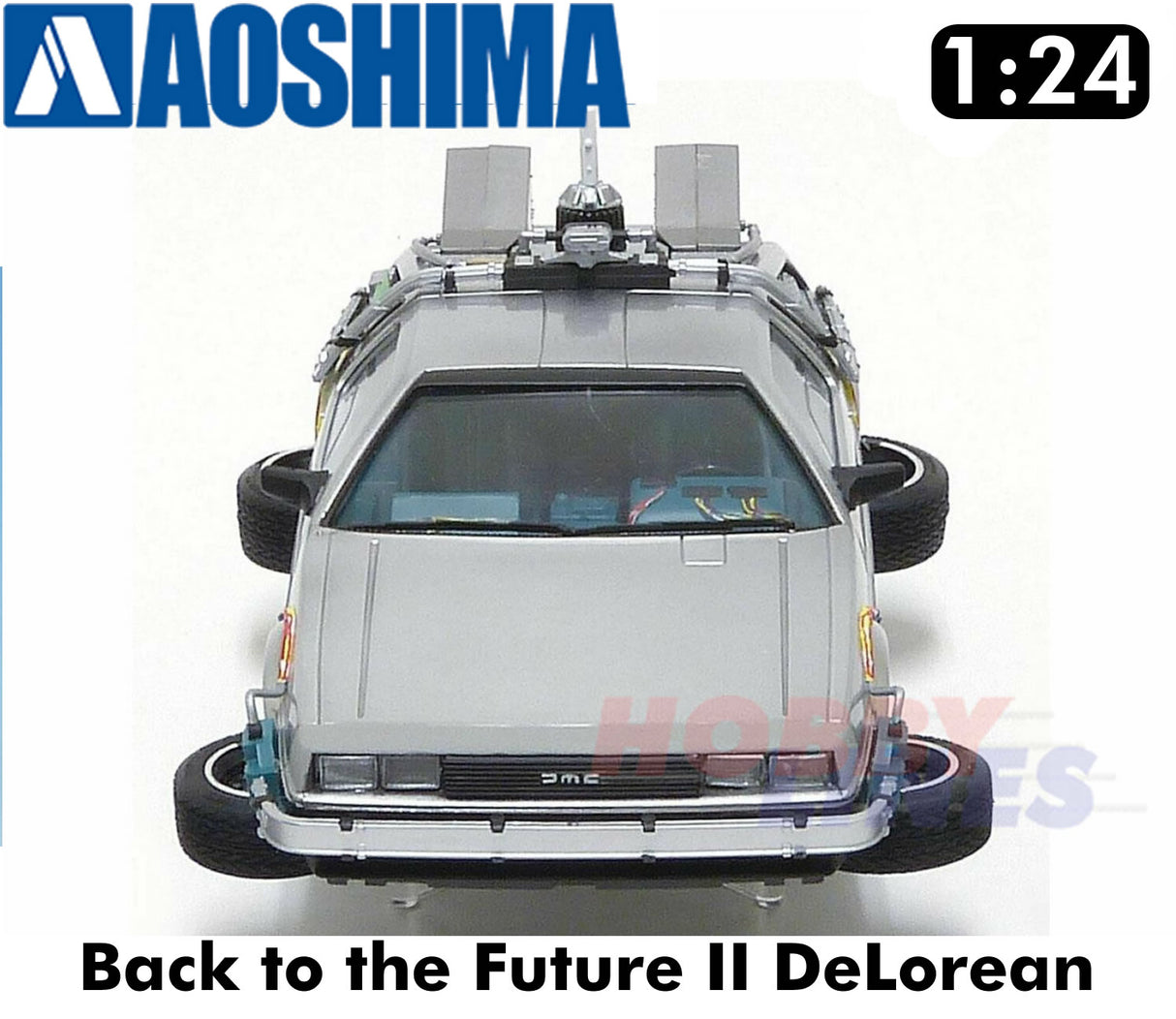 Delorean Back to the Future Part II 1:24 scale model kit AOSHIMA 05917