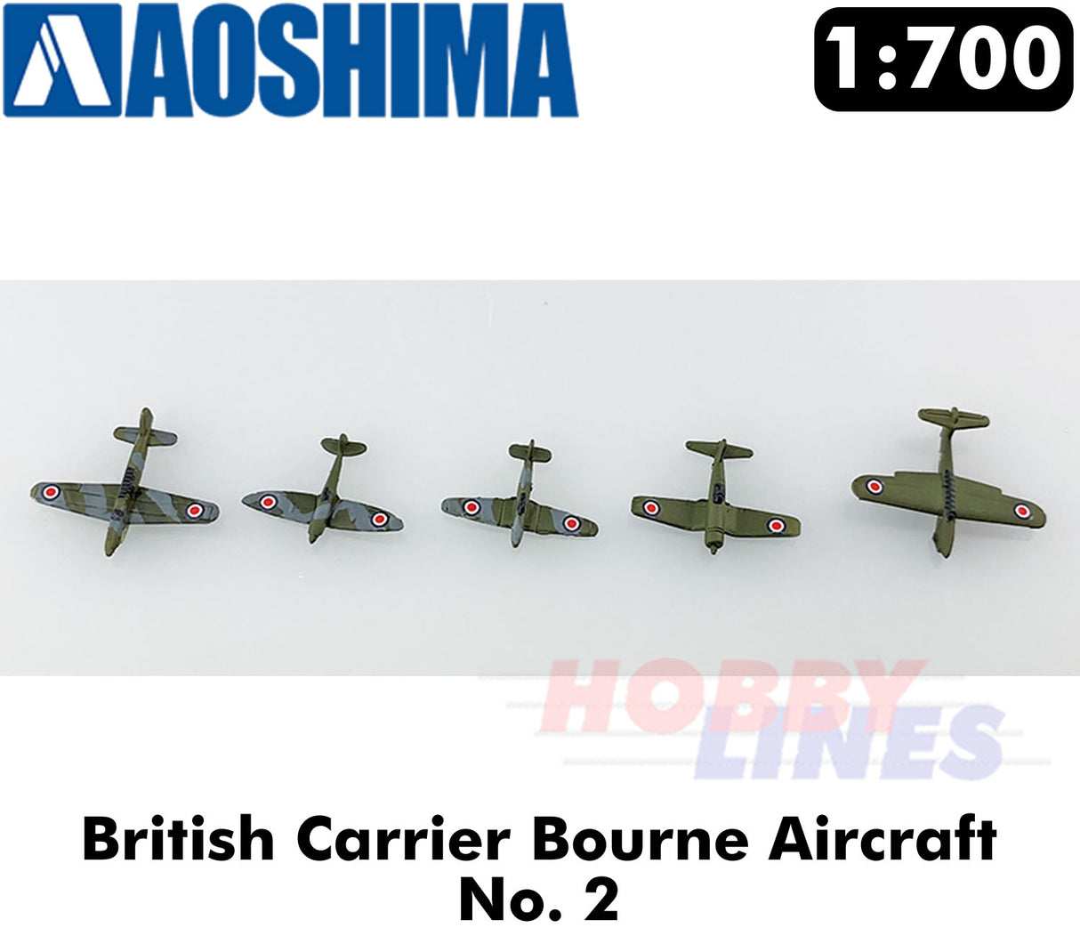British Carrier Bourne Aircraft #2 WWII 1:700 scale AOSHIMA 05943