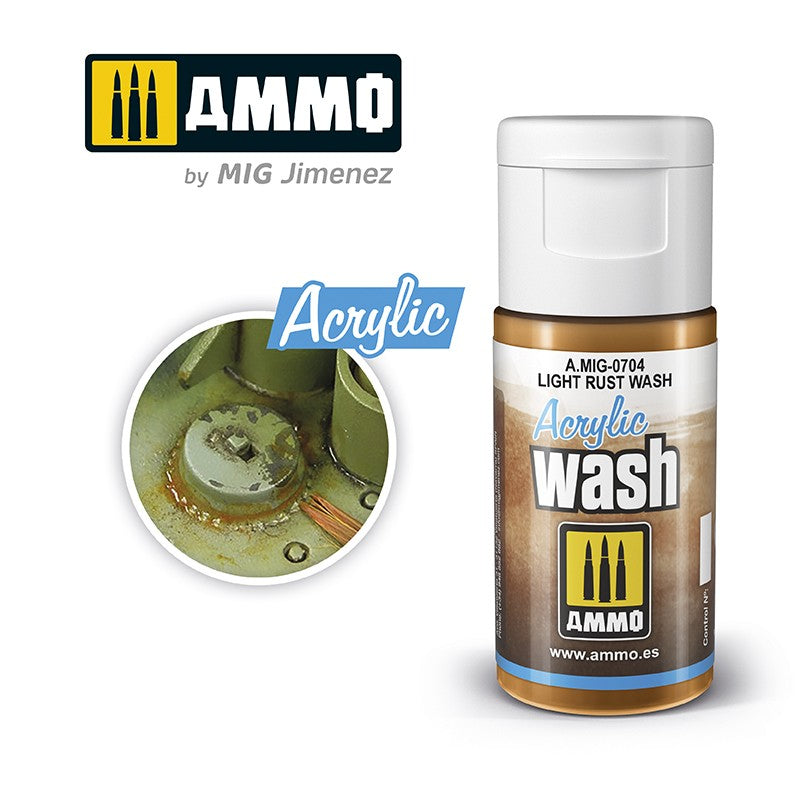 ACRYLIC WASH RANGE 15ml jar/bottles Full Colour Range AMMO By Mig Jimenez