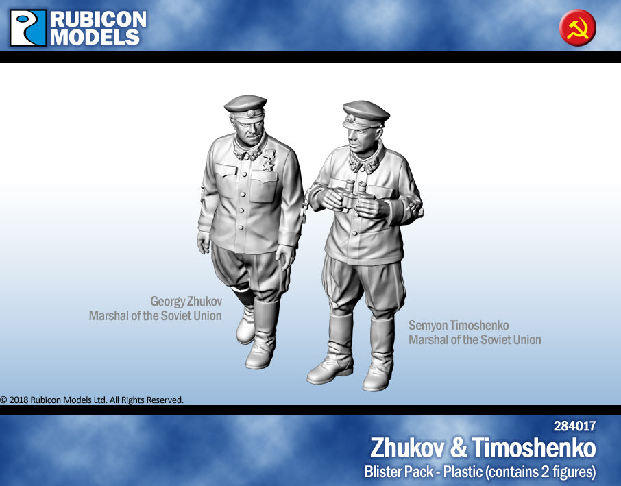 Zuhkov & Timoshenko Figures Plastic Model Kit 1:56 Rubicon Models 284017
