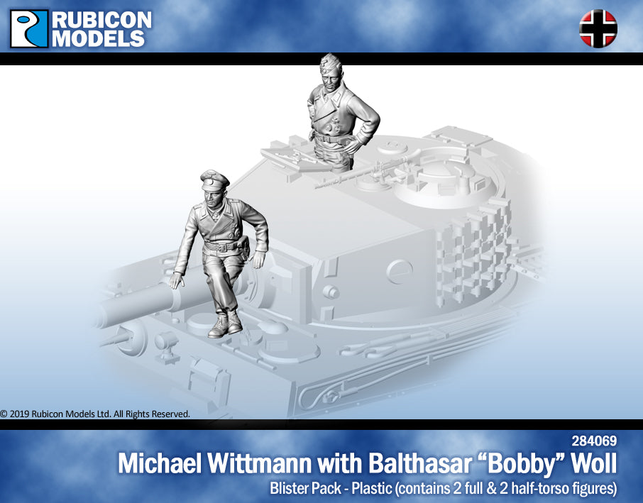 Micheal Wittmann & Balthasar " Bobby"Woll Figures Kit 1:56 Rubicon Models 284069
