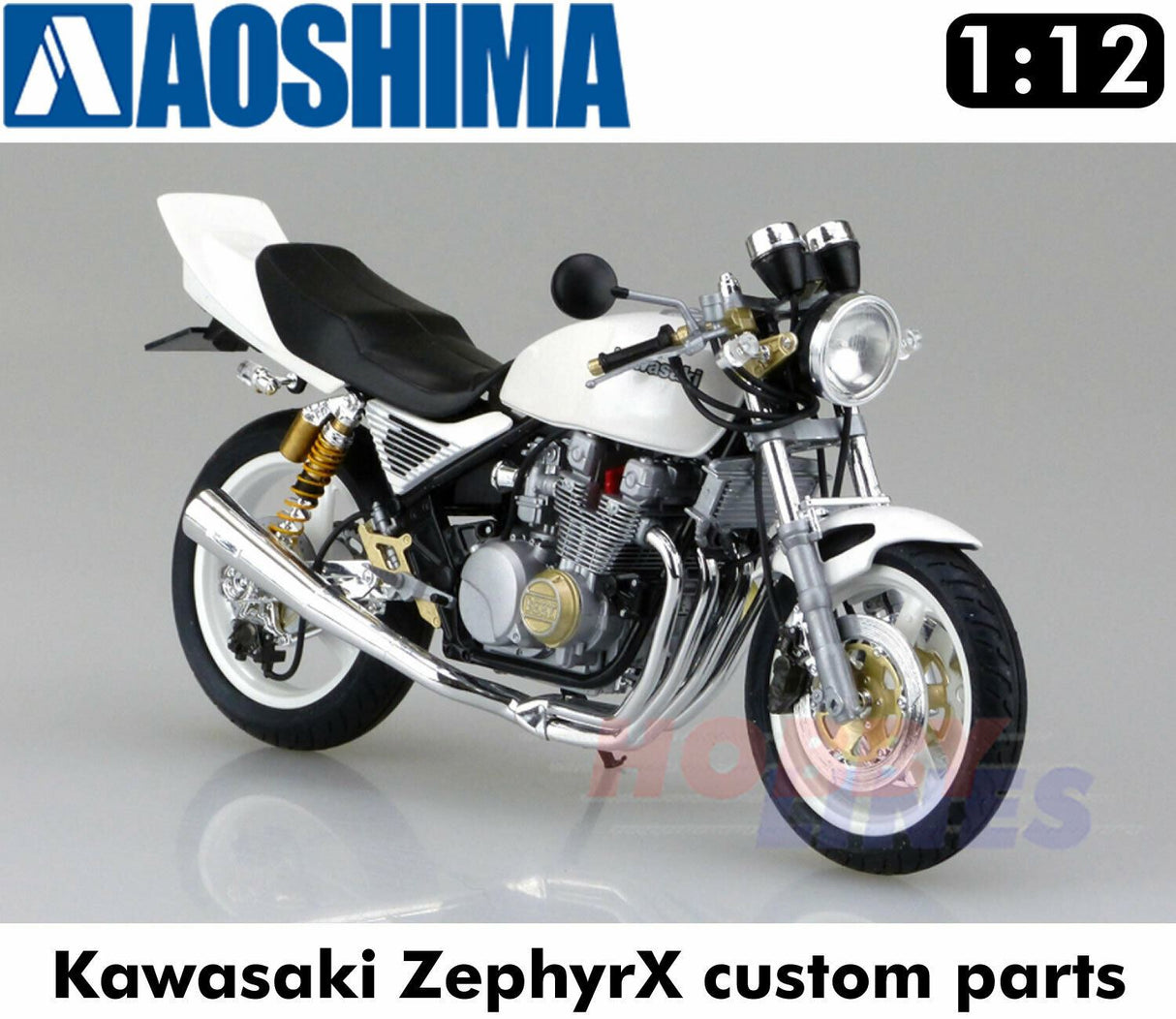 KAWASAKI ZEPHYR X Custom parts Motorcycle 1:12 scale model kit AOSHIMA 05168