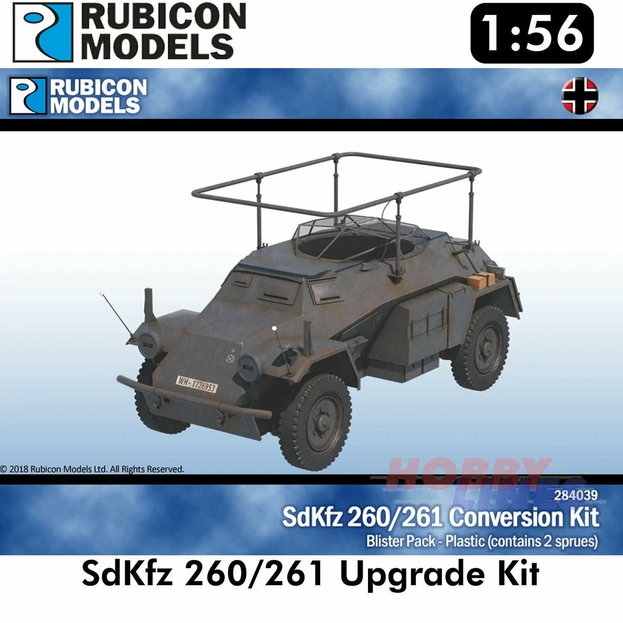 SdKfz 260/261 Upgrade Kit Plastic Model Kit 1:56 Rubicon Models 284039
