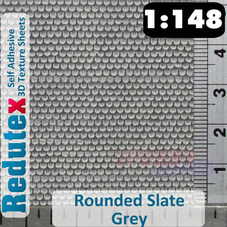 Redutex ROUNDED SLATE Grey N 3D Flexible Texture Building Sheet 148PP112