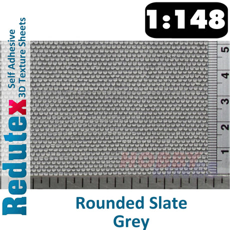 Redutex ROUNDED SLATE Grey N 3D Flexible Texture Building Sheet 148PP112