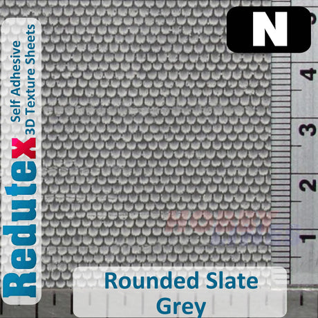 Redutex ROUNDED SLATE Grey N 3D Flexible Texture Building Sheet 148PP112