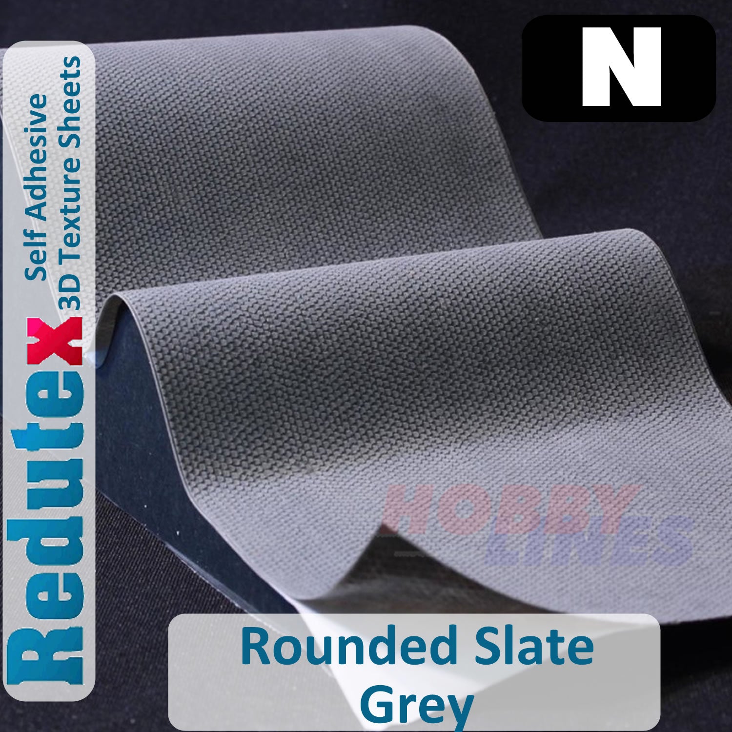 Redutex ROUNDED SLATE Grey N 3D Flexible Texture Building Sheet 148PP112