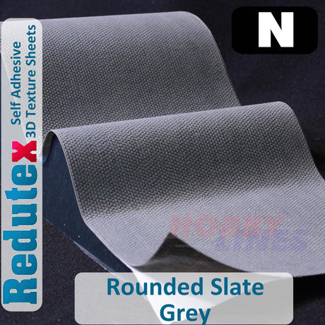 Redutex ROUNDED SLATE Grey N 3D Flexible Texture Building Sheet 148PP112