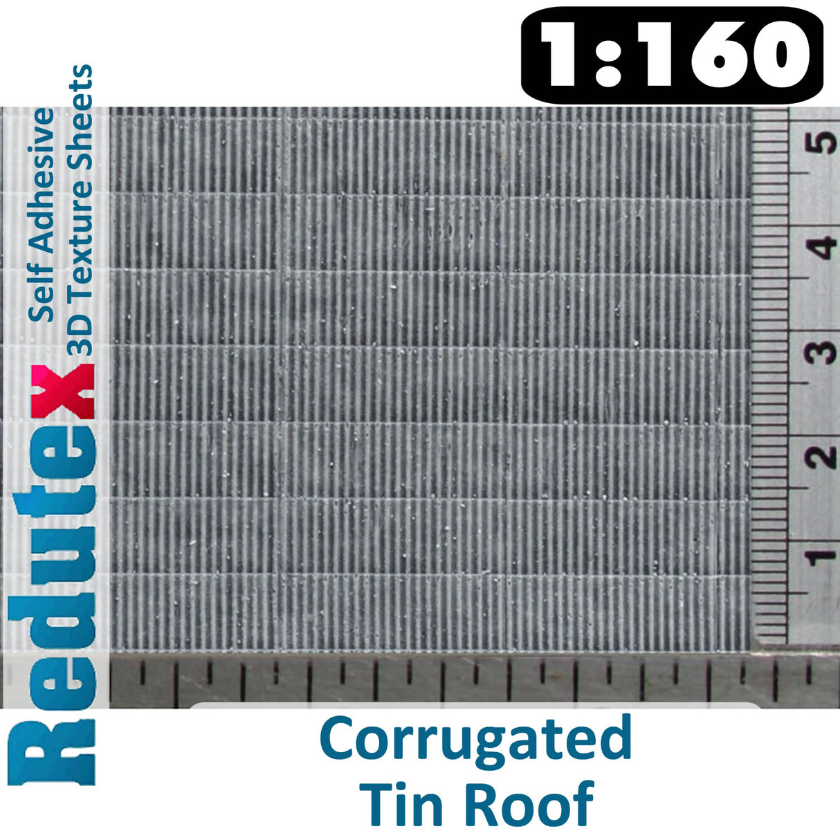 Redutex Corrugated Tin Roof N 3D Flexible Texture Sheet Self Adhesive 160TI111