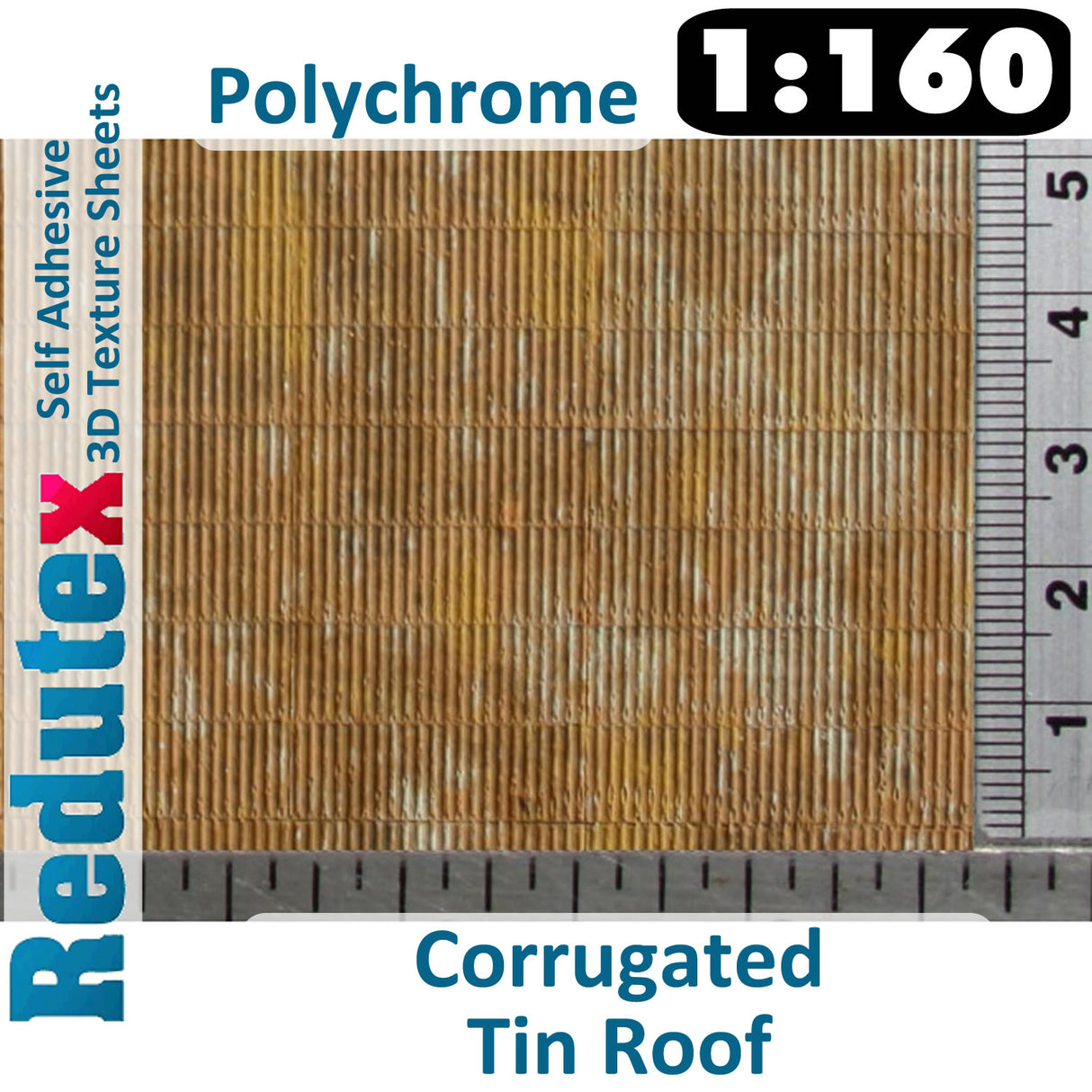 Redutex Corrugated Tin Roof N 3D Flexible Texture Sheet Self Adhesive 160TI122
