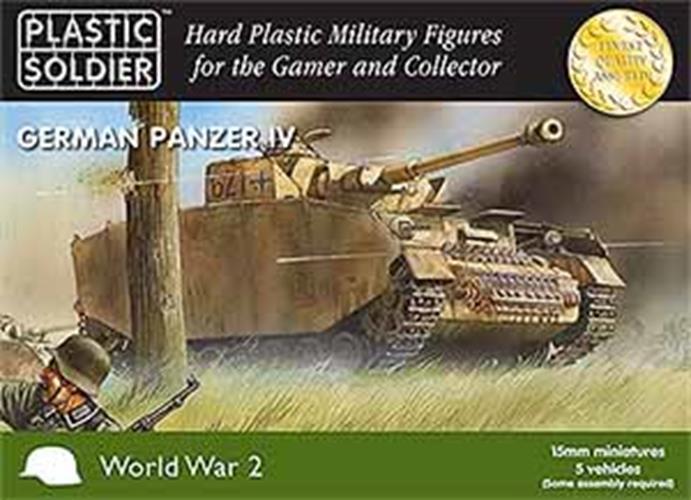 Plastic Soldier 15mm WW2V15002 German PANZER IV Easy Assemble WW2