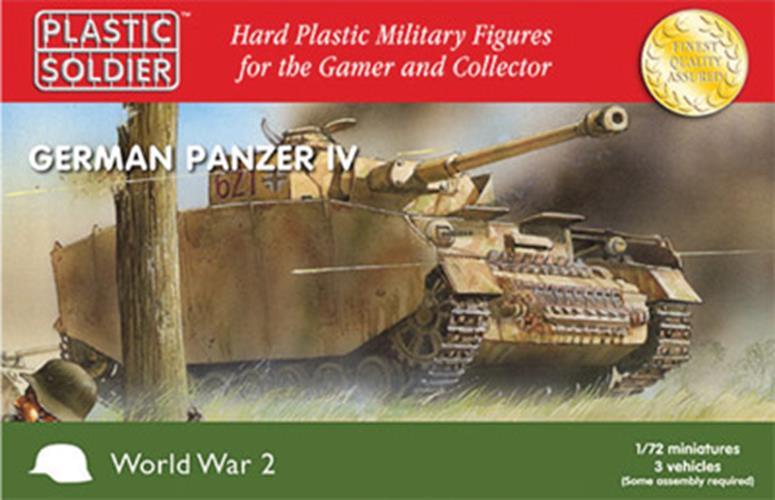 Plastic Soldier Company 1:72 WWII 3 x GERMAN PANZER IV Scale PSC WW2V20002