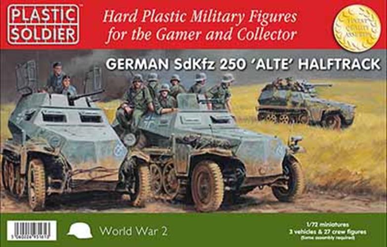Plastic Soldier Compnay 1:72 WWII GERMAN SDKFZ 250 HALFTRACK Scale PSC WW2V20022