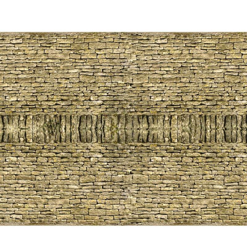DRY STONE FIELD WALL Self Adhesive Building Papers OO 1:76 Art Printers BM025