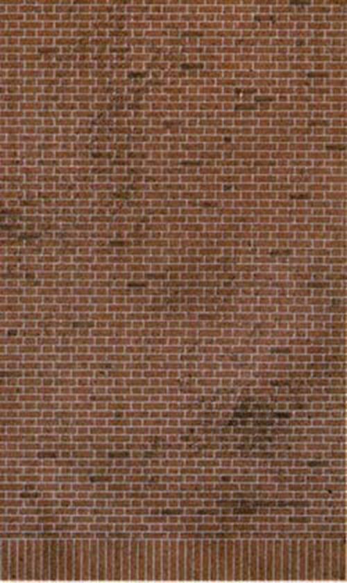 Building Paper RED BRICK D1 1:72 Scale OO/HO Gauge Pack 6 D01 SuperQuick