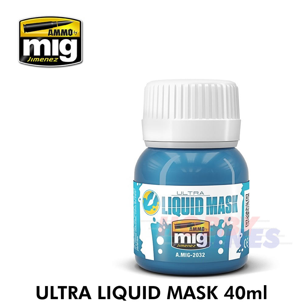 ULTRA LIQUID MASK 40ml Blue versatile masking fluid AMMO Mig Jimenez Mig2032