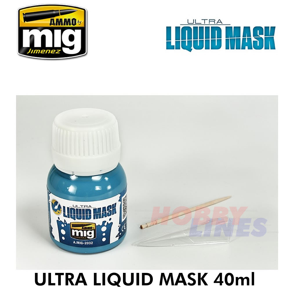 ULTRA LIQUID MASK 40ml Blue versatile masking fluid AMMO Mig Jimenez Mig2032