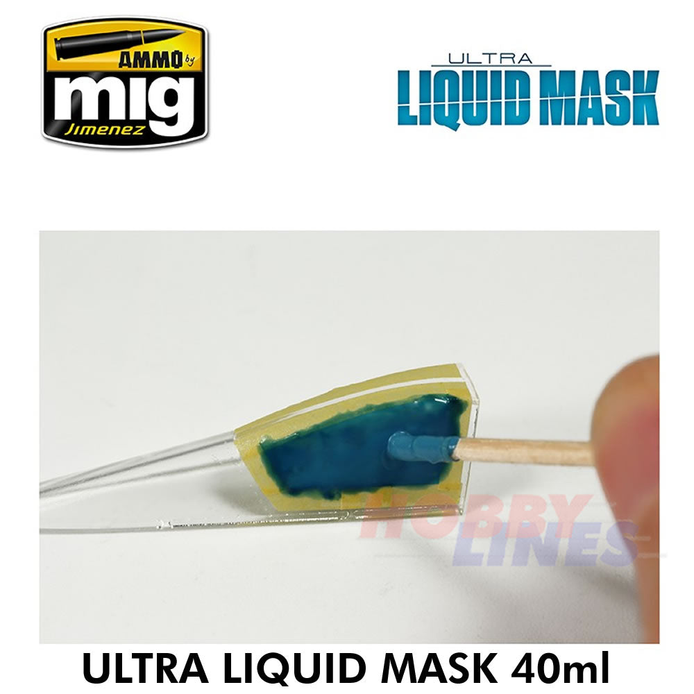 ULTRA LIQUID MASK 40ml Blue versatile masking fluid AMMO Mig Jimenez Mig2032