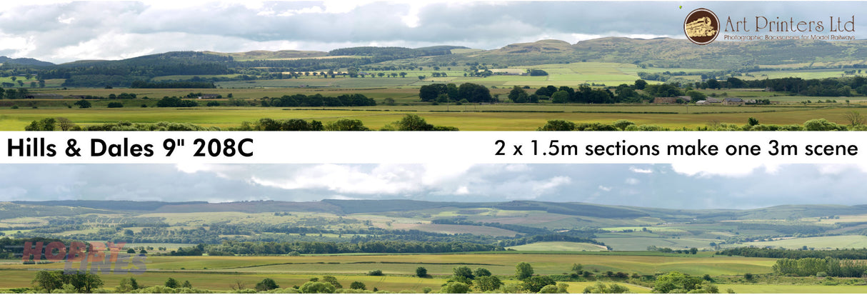 HILLS & DALES Pack C 208C OO ID Backscenes Art printers STD/Premium 9"