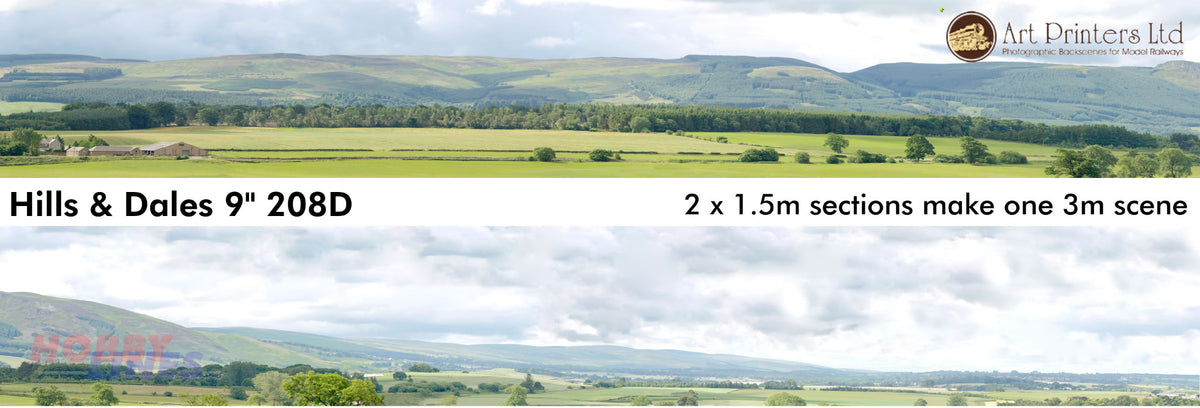 HILLS & DALES Pack D OO 208D ID Backscenes Art printers STD/Premium 9"