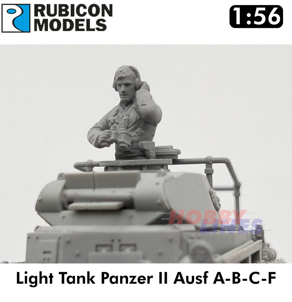 Rubicon Models Light Tank Panzer II Ausf A-B-C-F German WWII kit 1:56 280112