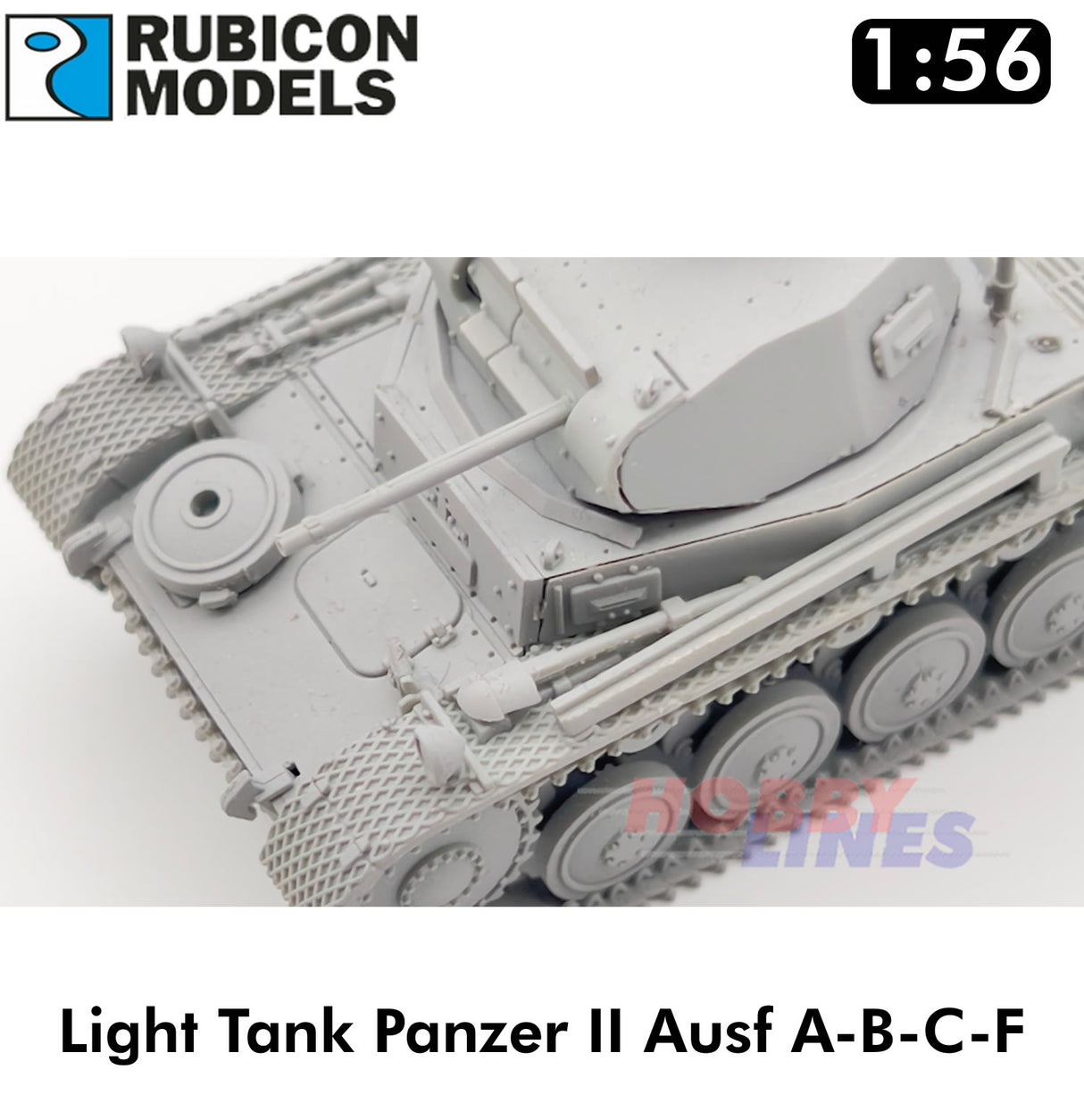 Rubicon Models Light Tank Panzer II Ausf A-B-C-F German WWII kit 1:56 280112